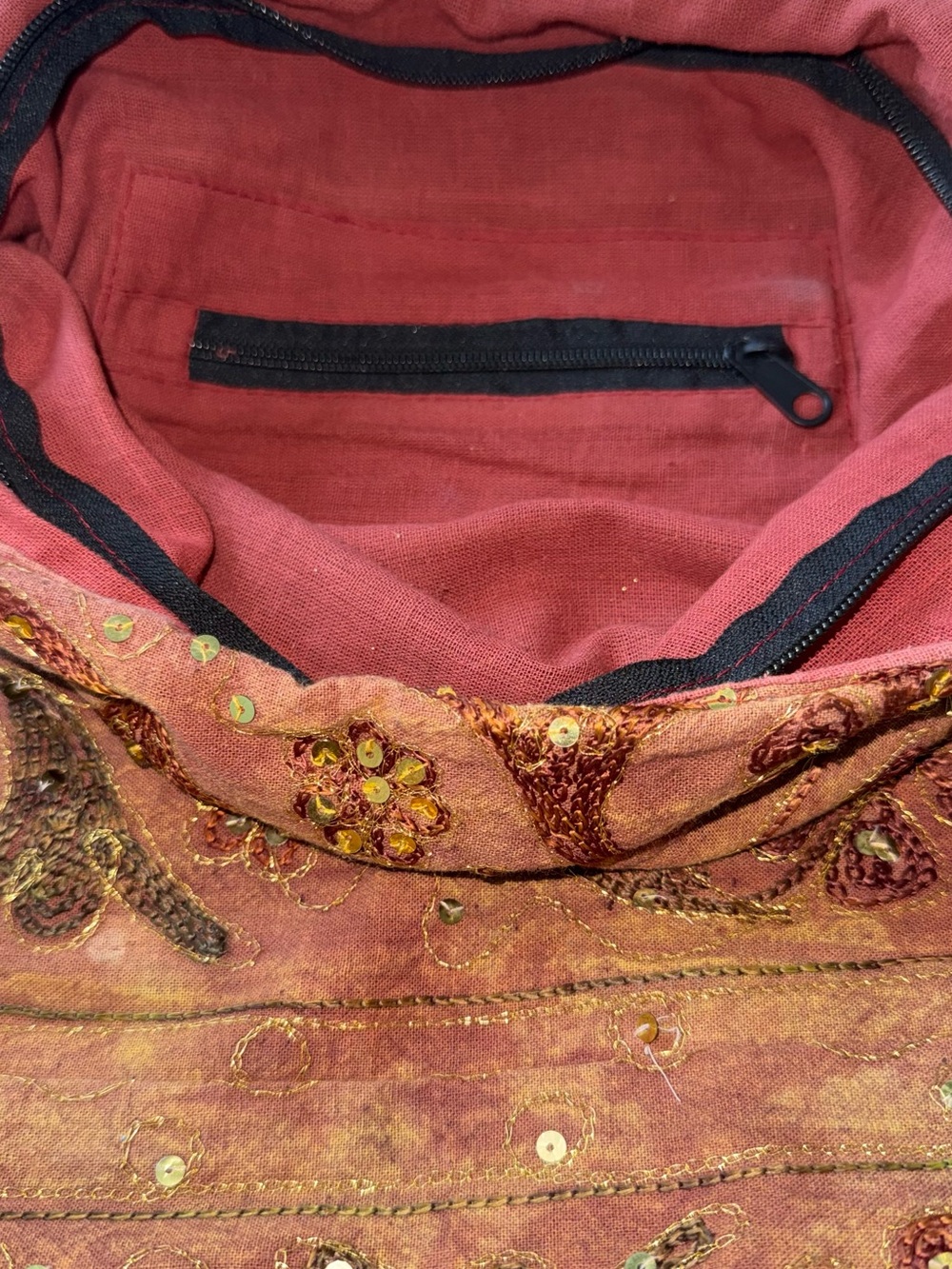 Boho Embroidered Cross Body Bag - Picture 7 of 8